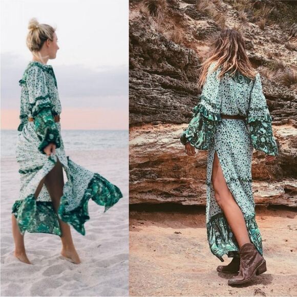 New Spell designs Winona gown ivy green dress - Picture 9 of 17